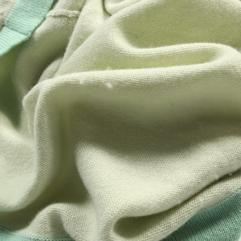 香奈兒 COCO 標誌紐扣開襟針織衫 P75050K10747 羊絨綠色二手 #38-6