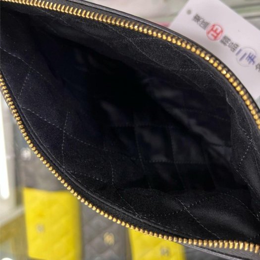 東區正精品㊣CHANEL 22 BAG AS3262 香奈兒黑色全皮金字金幣金鍊肩背包購物袋包大款 RZ6082-4