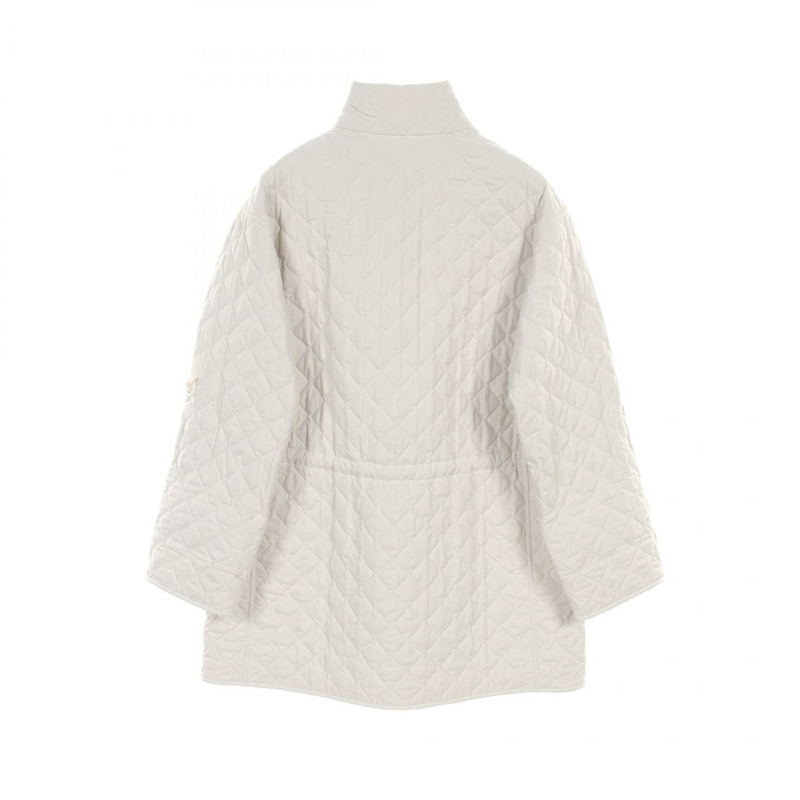 愛馬仕其他款式白色羊絨聚酯大衣，二手女款-1