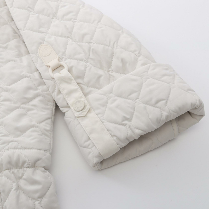 愛馬仕其他款式白色羊絨聚酯大衣，二手女款-5