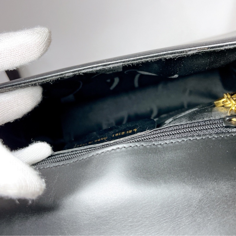 莉亞精品♡Ferragamo 學院包 黑 二手-13