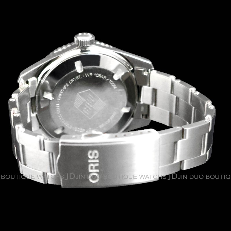 金鐸精品~2494 ORIS 豪利時 Divers Sixty-Five復刻款潛水100米灰色漸層面盤 自動上鍊男用腕錶-2