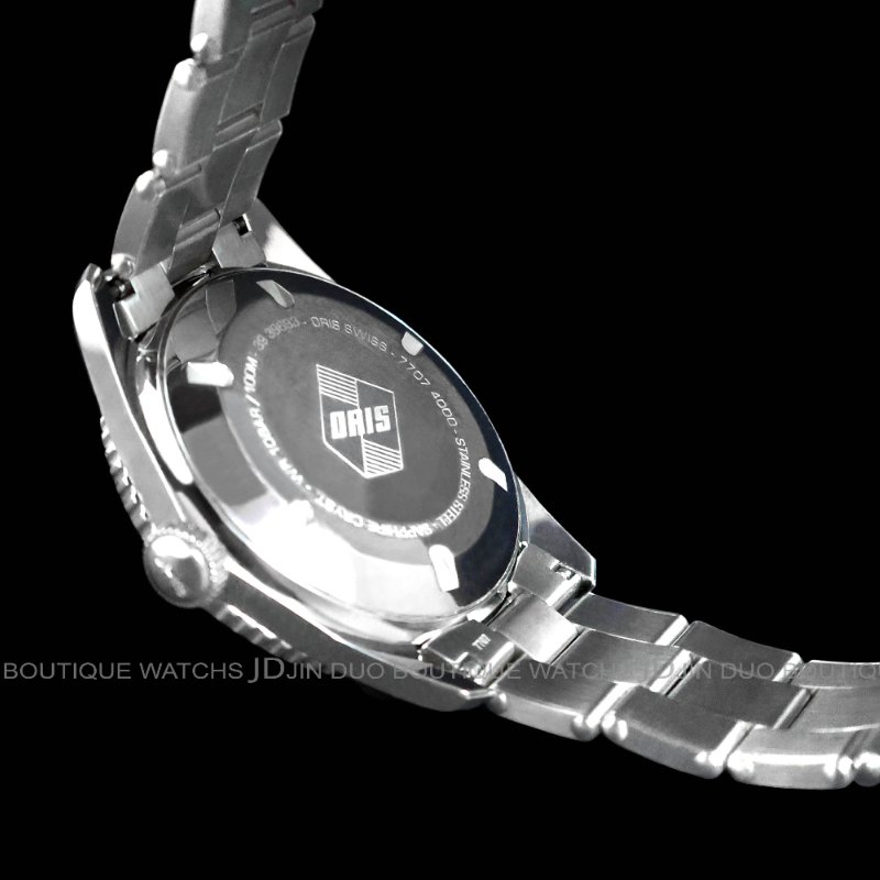 金鐸精品~2494 ORIS 豪利時 Divers Sixty-Five復刻款潛水100米灰色漸層面盤 自動上鍊男用腕錶-4