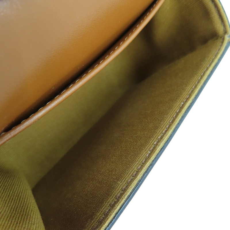 棕色 Triomphe 帆布 Mini Claude 肩背包【CELINE 賽琳】 10I512DQB.04LU-5