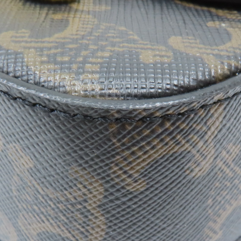 棕色 Triomphe 帆布 Mini Claude 肩背包【CELINE 賽琳】 10I512DQB.04LU-10