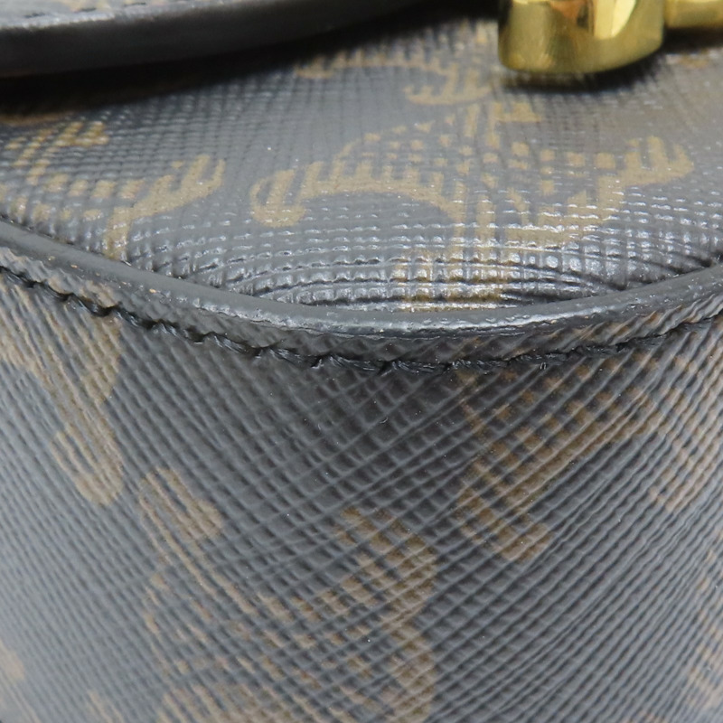 棕色 Triomphe 帆布 Mini Claude 肩背包【CELINE 賽琳】 10I512DQB.04LU-11