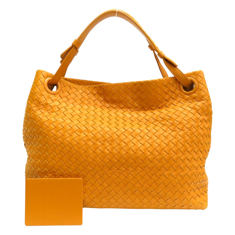 黃色 編織羊皮 Garda 肩背包【BOTTEGA VENETA BV 寶緹嘉】-0