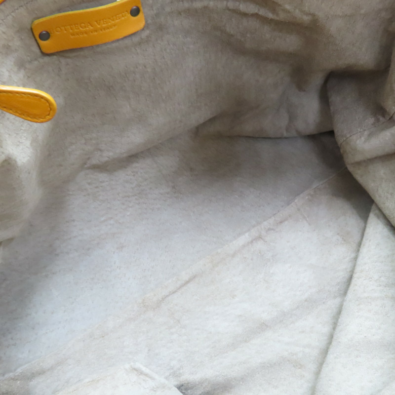 黃色 編織羊皮 Garda 肩背包【BOTTEGA VENETA BV 寶緹嘉】-4