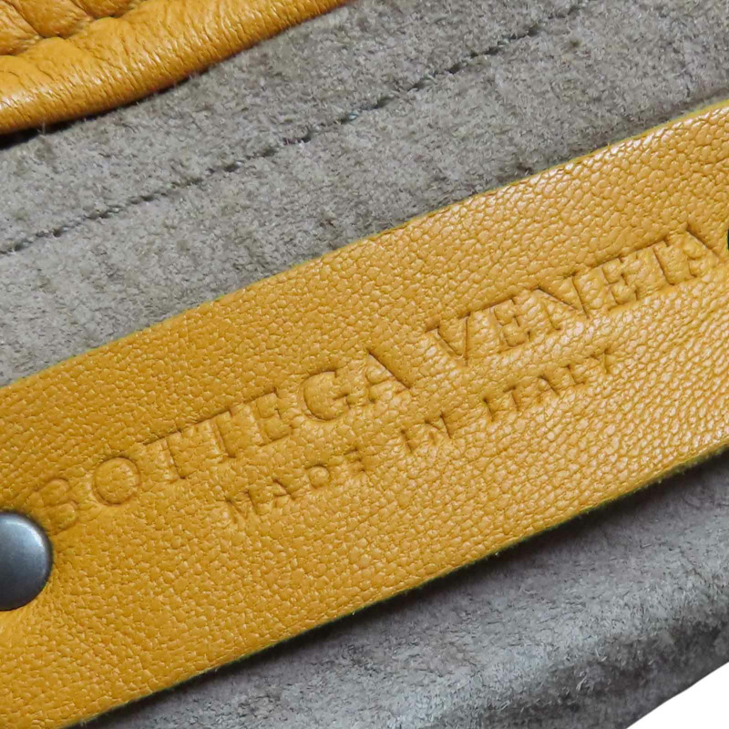 黃色 編織羊皮 Garda 肩背包【BOTTEGA VENETA BV 寶緹嘉】-8