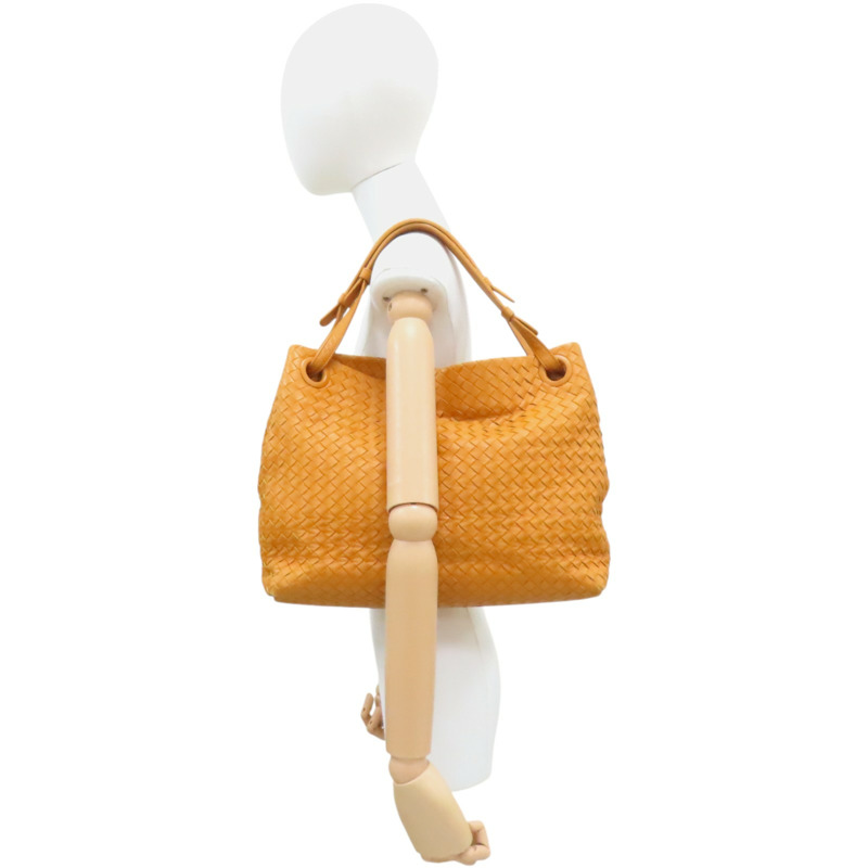 黃色 編織羊皮 Garda 肩背包【BOTTEGA VENETA BV 寶緹嘉】-11