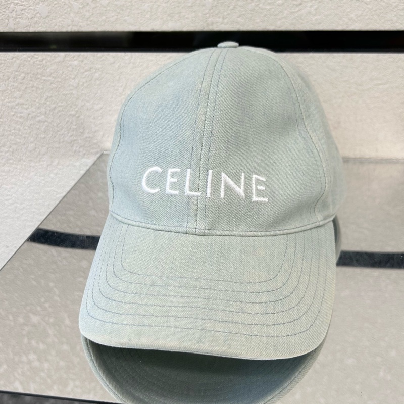 Celine 淺牛仔 鴨舌帽棒球帽 57-61頭圍-0