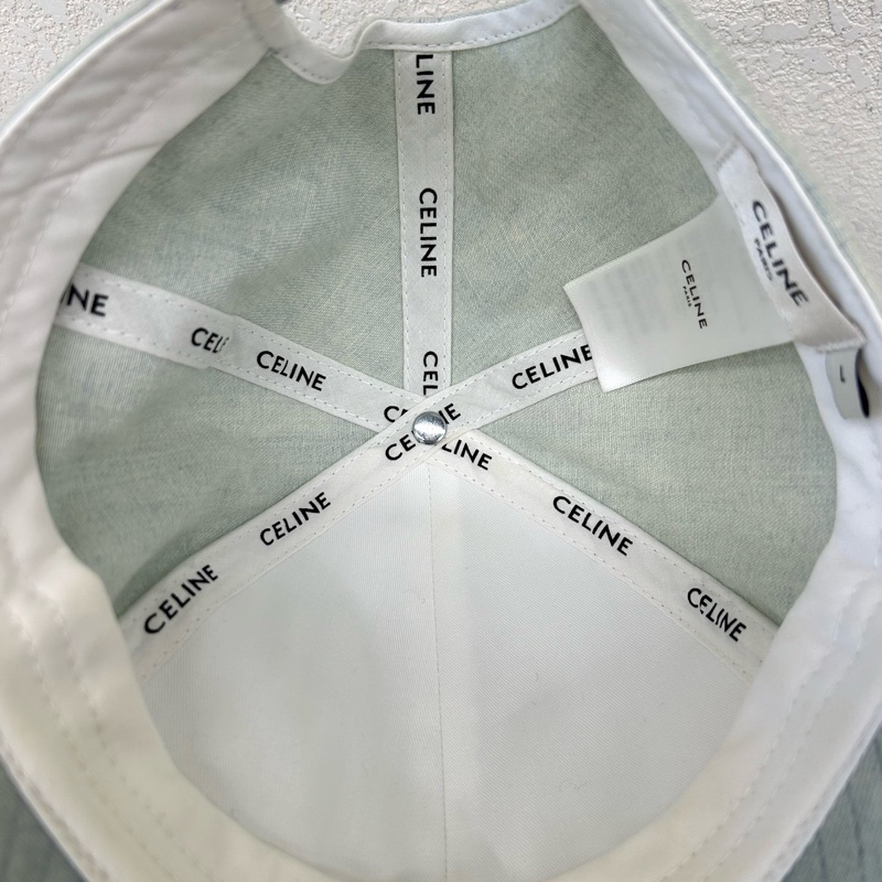 Celine 淺牛仔 鴨舌帽棒球帽 57-61頭圍-1