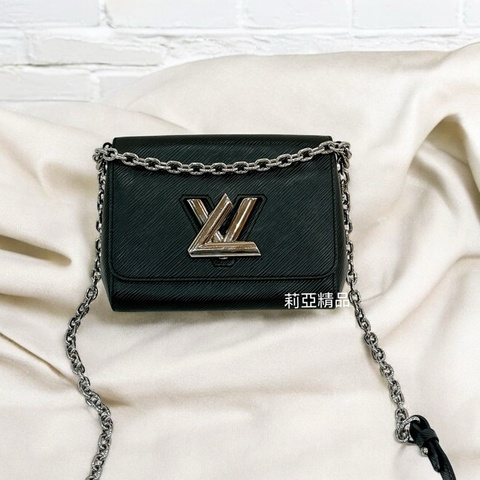 莉亞精品♡ LV Twist黑銀水波紋鏈條包 二手美包