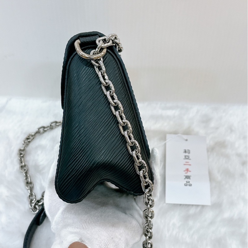 莉亞精品♡ LV Twist黑銀水波紋鏈條包 二手美包-4
