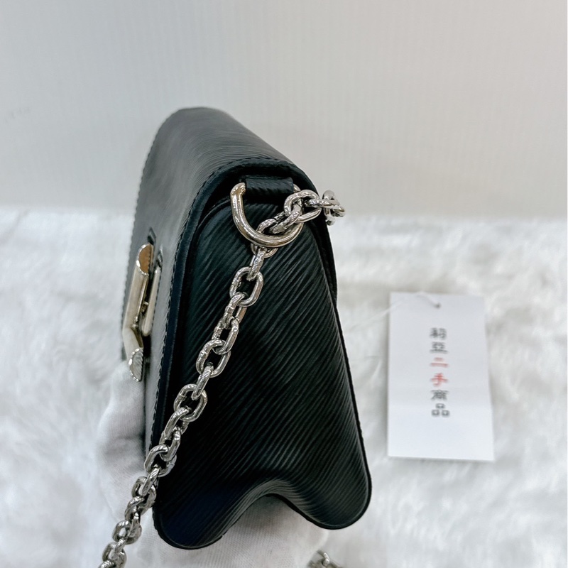 莉亞精品♡ LV Twist黑銀水波紋鏈條包 二手美包-7