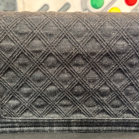 Chanel Leboy 黑色丹寧牛仔中號肩背斜背包-11