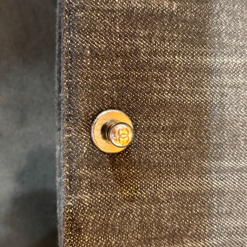 Chanel Leboy 黑色丹寧牛仔中號肩背斜背包-20