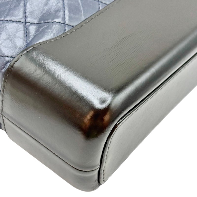 [ 2024] 香奈兒  CHANEL  流浪包 藍黑色 斜挎包 （小牛皮） 中號-6