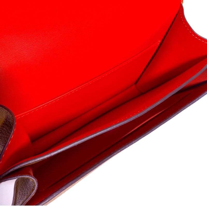 ［3765］ 愛馬仕 Hermès CONSTANCE 19 (牛皮紙色)斜挎包 山羊皮 銀扣-7