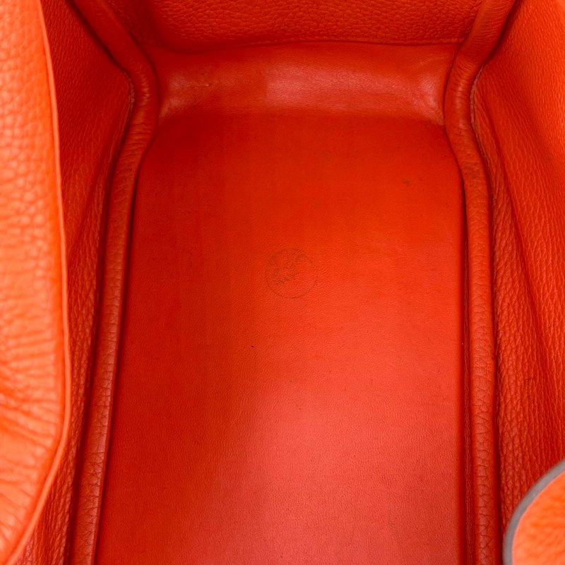 ［3097］愛馬仕 Hermès Lindy 30 火焰橙 手提包 EP皮  銀扣-16