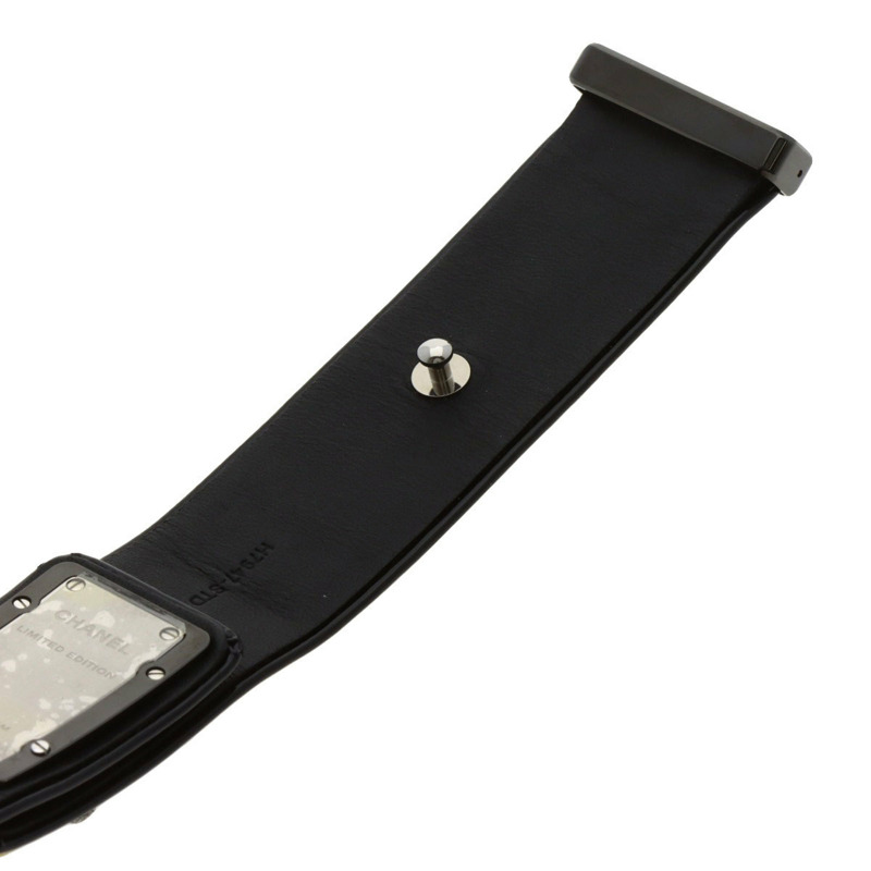 香奈兒 H7945 Code Coco Cyber Gold 女士腕錶,精鋼和皮革錶帶,鑲嵌 1 顆鑽石-9