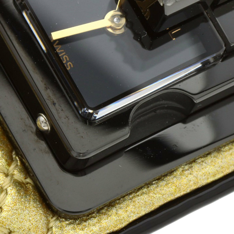 香奈兒 H7945 Code Coco Cyber Gold 女士腕錶,精鋼和皮革錶帶,鑲嵌 1 顆鑽石-15