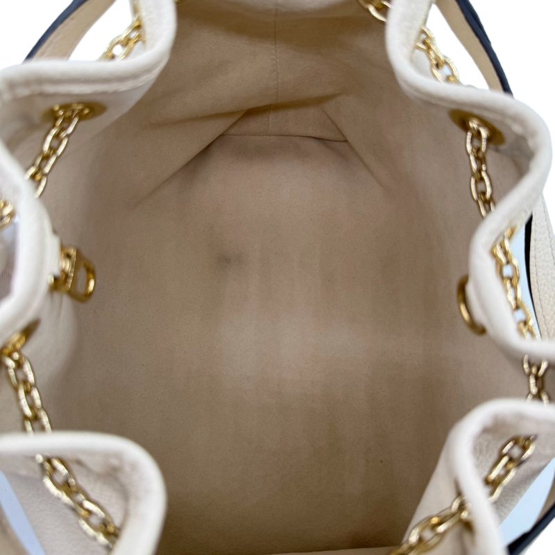 【2155】路易威登  LOUIS VUITTON  Bundle Logo印花可拆卸肩帶 皮革 單肩斜挎手提包 女款 米色 金扣-12