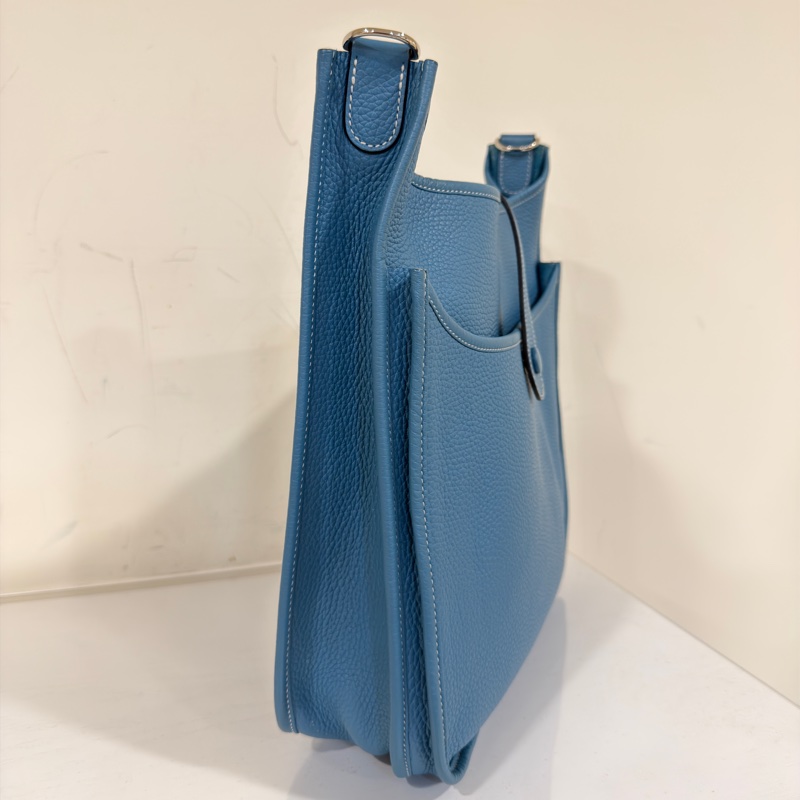 #全網最低💰 #99新閒置 愛馬仕牛仔藍Evelyn29斜挎包-3