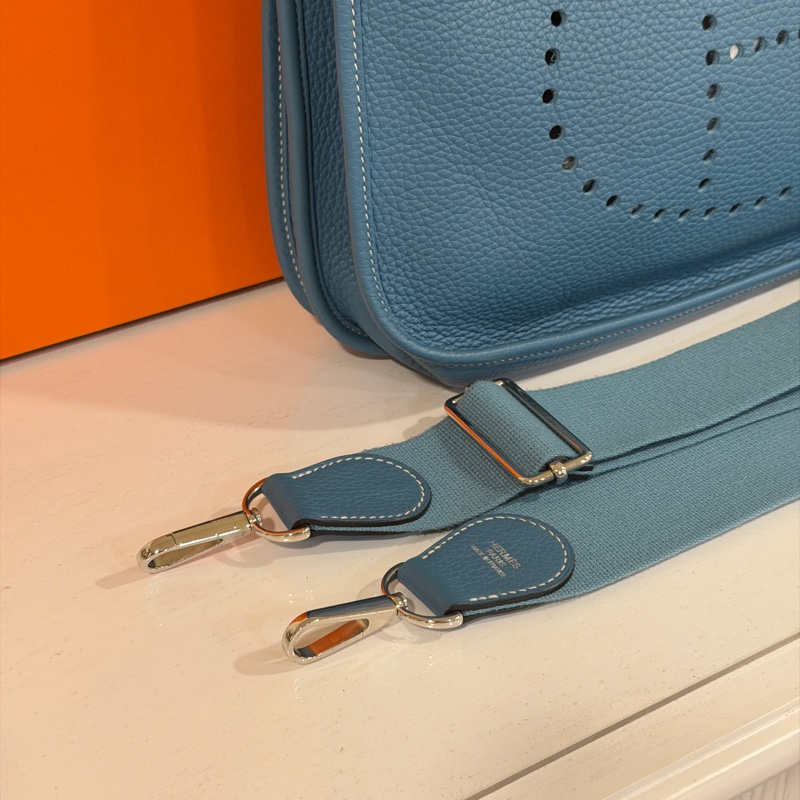 #全網最低💰 #99新閒置 愛馬仕牛仔藍Evelyn29斜挎包-4