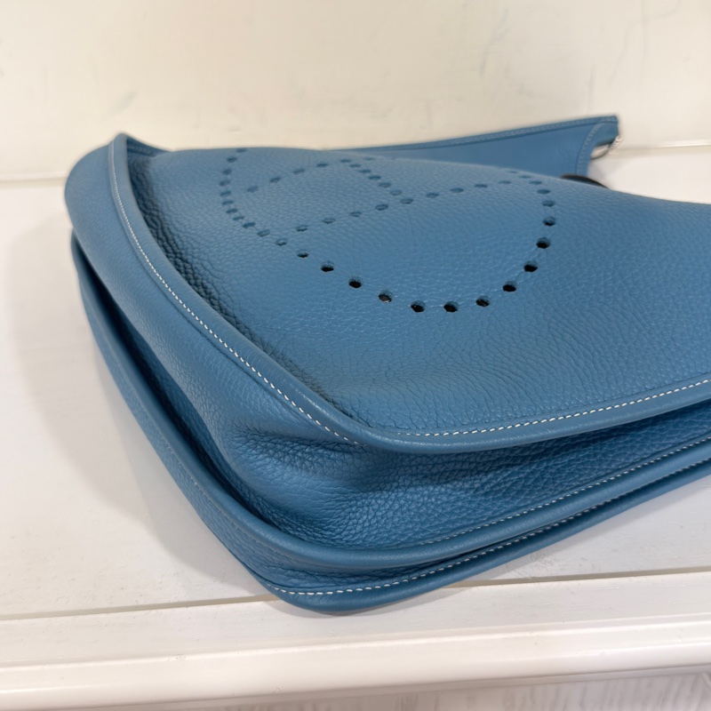 #全網最低💰 #99新閒置 愛馬仕牛仔藍Evelyn29斜挎包-5