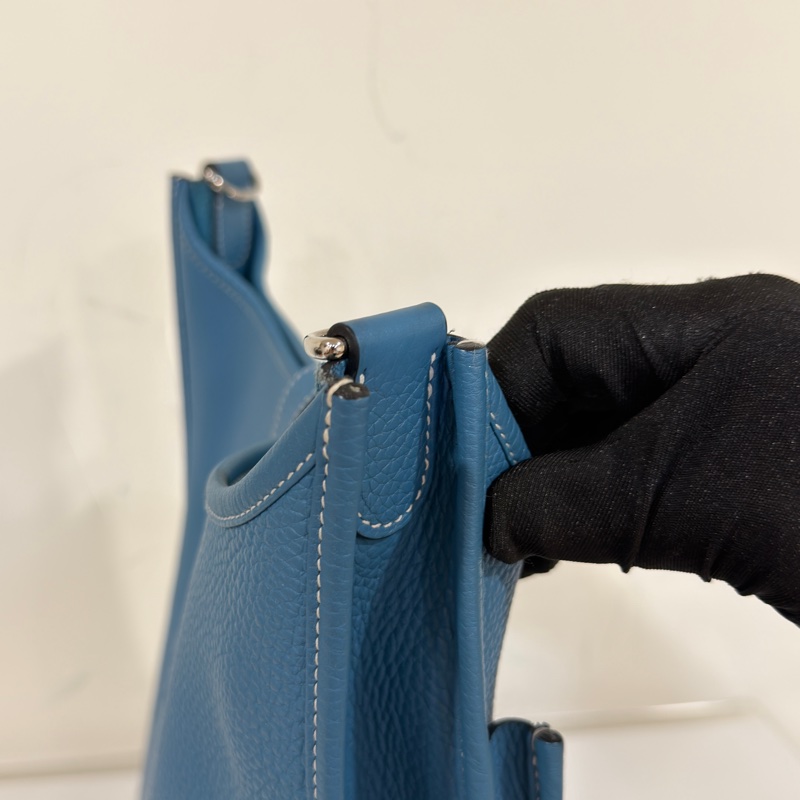 #全網最低💰 #99新閒置 愛馬仕牛仔藍Evelyn29斜挎包-6