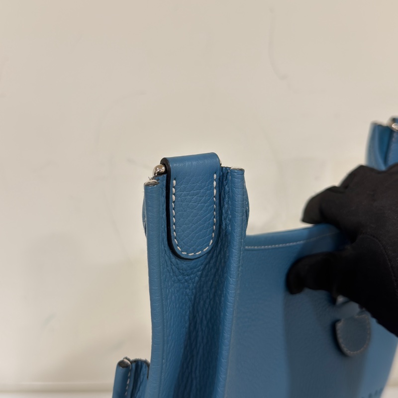 #全網最低💰 #99新閒置 愛馬仕牛仔藍Evelyn29斜挎包-7