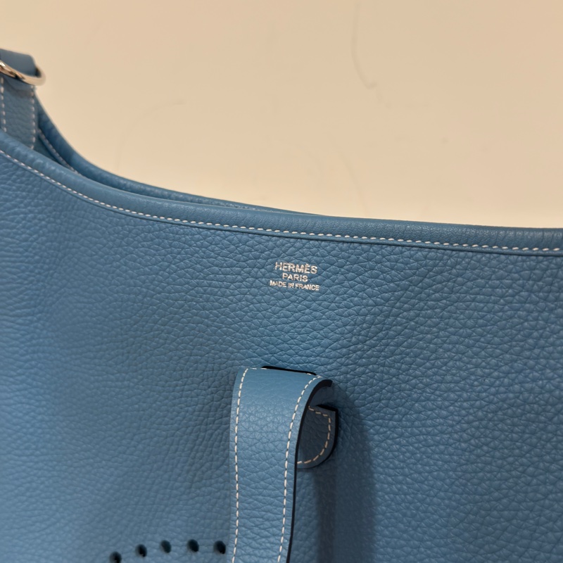 #全網最低💰 #99新閒置 愛馬仕牛仔藍Evelyn29斜挎包-9