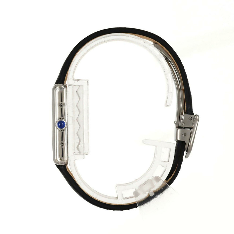 卡地亞 Must Tank SM W1014054 銀色石英錶-2