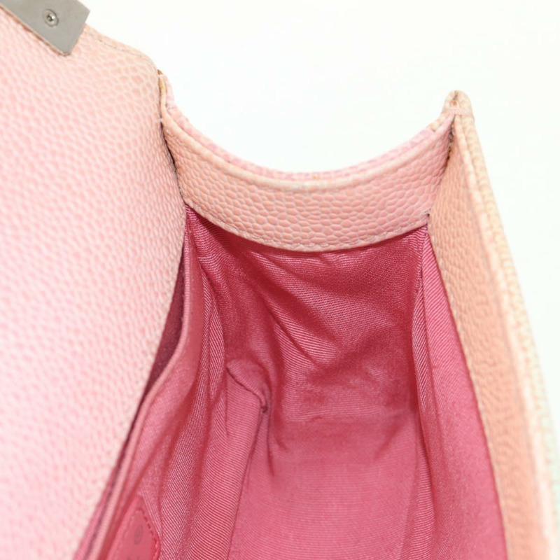 【日本直送】香奈兒 (CHANEL) Boy Chanel 鏈條肩背包，魚子醬紋皮革，彩虹色 CC 標誌，正品編號 153621SAM-23