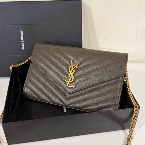 #近新閒置 #大全配🈶購證 Ysl信封Woc 荔枝牛皮 🉑斜挎/肩背