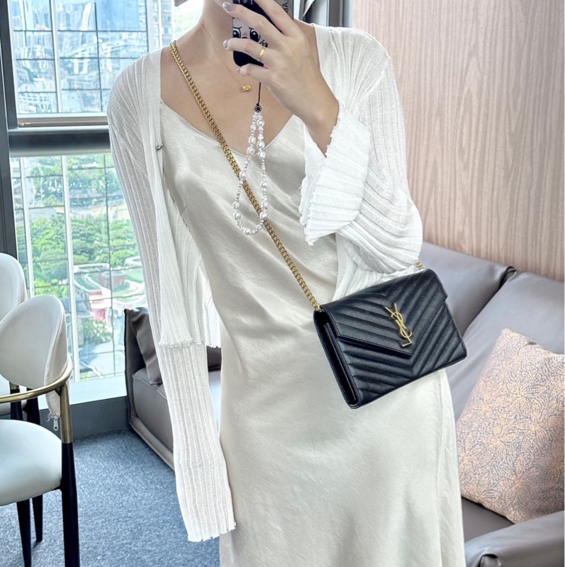 #近新閒置 #大全配🈶購證 Ysl信封Woc 荔枝牛皮 🉑斜挎/肩背-1