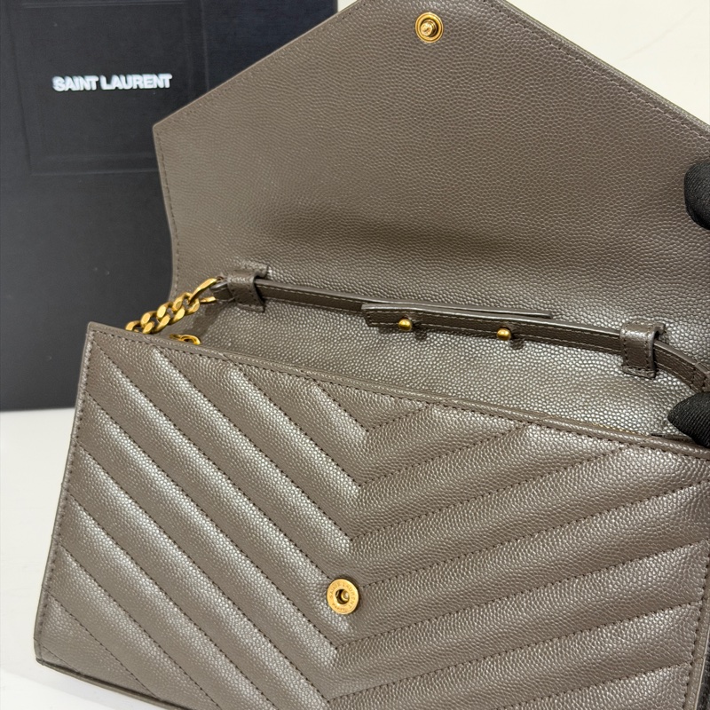 #近新閒置 #大全配🈶購證 Ysl信封Woc 荔枝牛皮 🉑斜挎/肩背-8