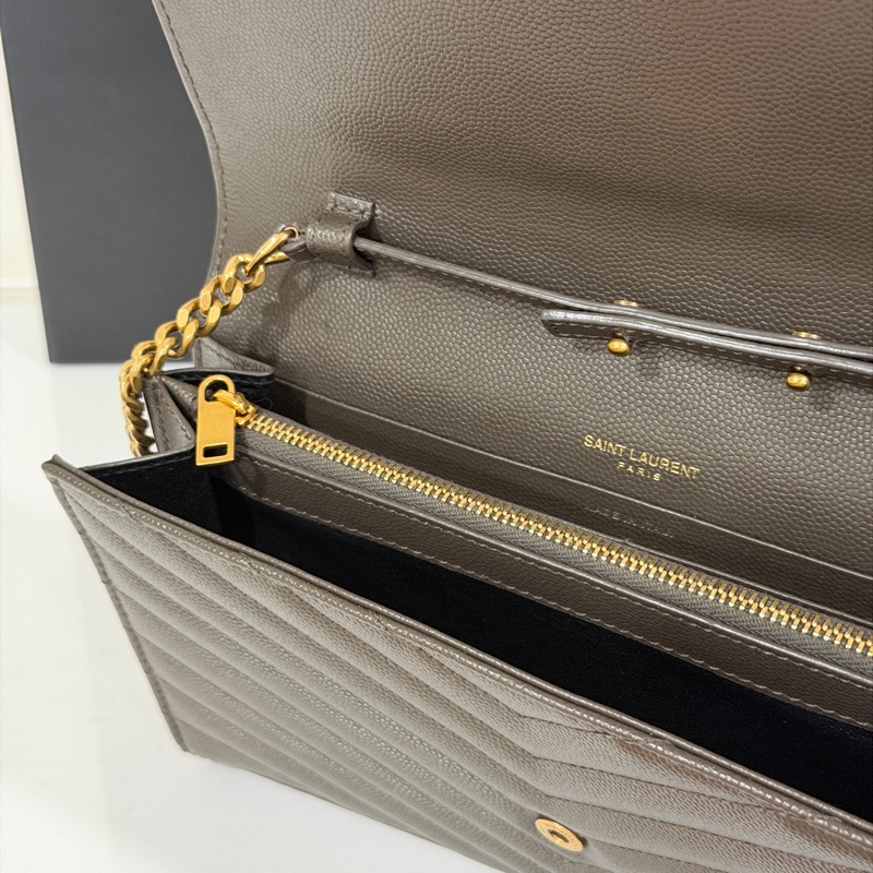 #近新閒置 #大全配🈶購證 Ysl信封Woc 荔枝牛皮 🉑斜挎/肩背-9