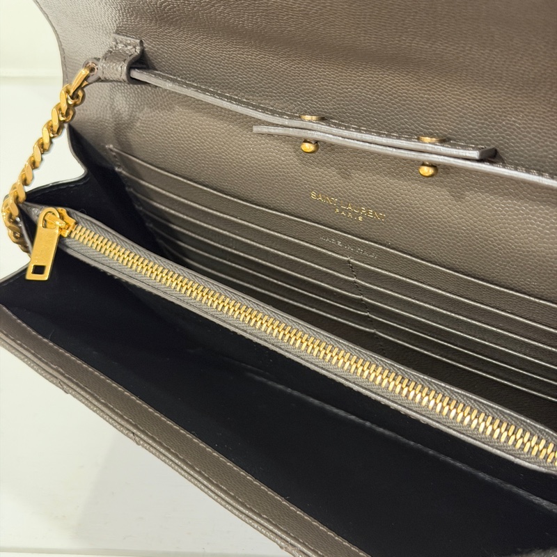 #近新閒置 #大全配🈶購證 Ysl信封Woc 荔枝牛皮 🉑斜挎/肩背-12