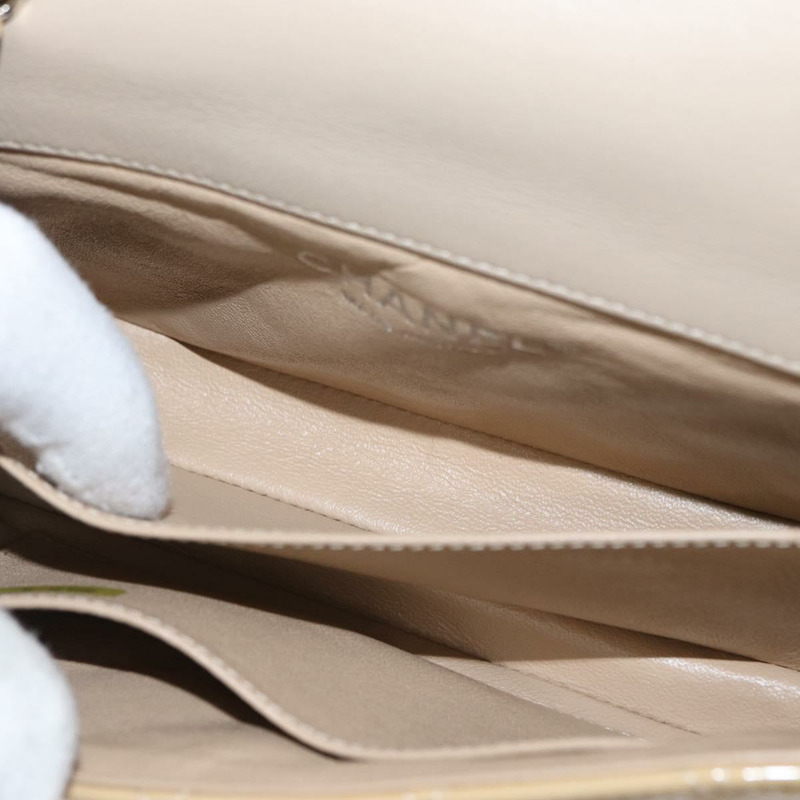 【日本直送】香奈兒 Matelasse 17 鏈條肩背包 琺瑯金 CC Auth 154061-25