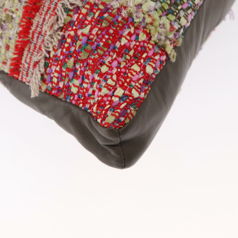 【日本直送】香奈兒 (CHANEL) 女孩款 Chanel 單肩包，斜紋軟呢多色金色 CC 標誌，正品編號 154036SAM-16