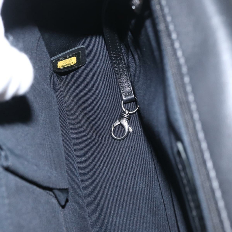 【日本直送】香奈兒 (CHANEL) Boy Chanel 鏈條肩背包，羊皮材質，黑色，CC 標誌，正品編號 154052SAM-23