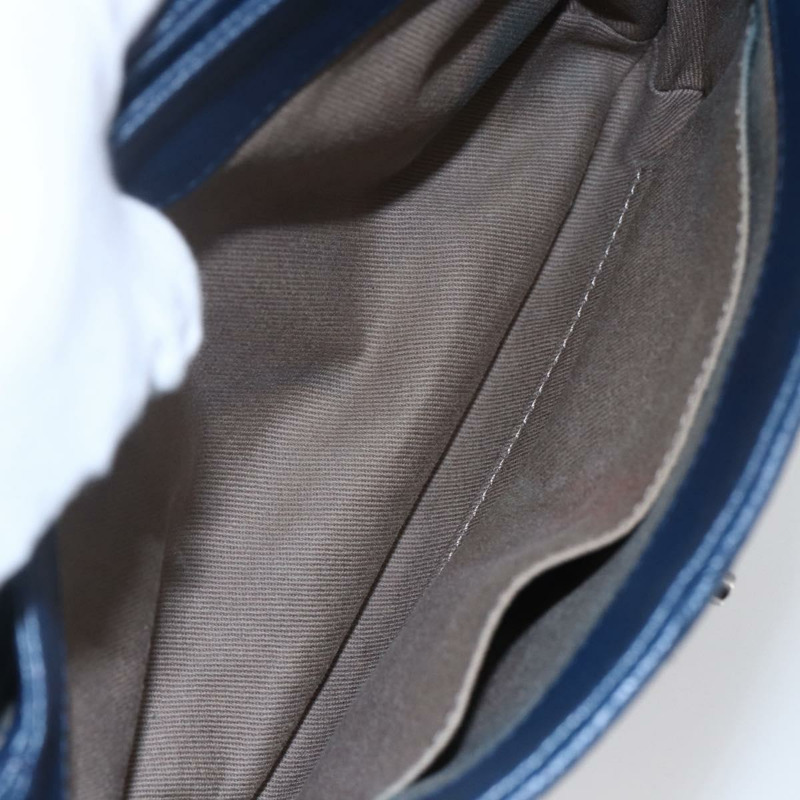 【日本直送】香奈兒 (CHANEL) 絎縫鏈條肩背包，魚子醬紋皮革，海軍藍，CC標誌，正品編號 154046SAM-23