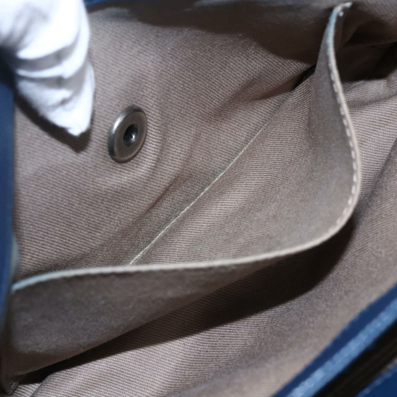 【日本直送】香奈兒 (CHANEL) 絎縫鏈條肩背包，魚子醬紋皮革，海軍藍，CC標誌，正品編號 154046SAM-24