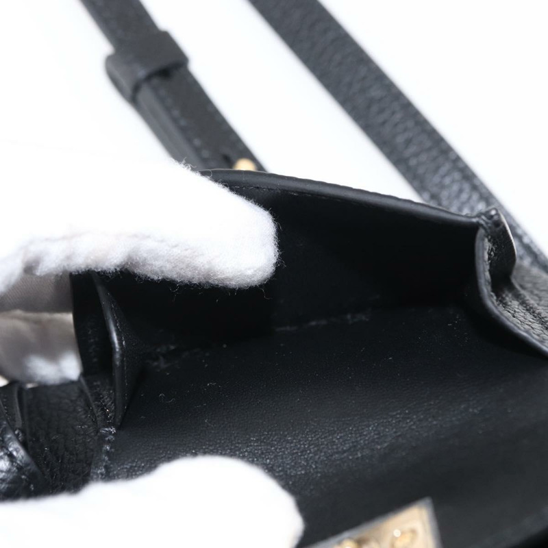 【日本直送】Salvatore Ferragamo Gancini 皮革雙肩包 黑色 金色 正品 154075SM-28