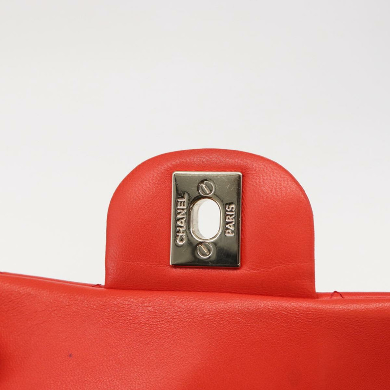 【日本直送】香奈兒 Matelasse 20 鏈條肩背包，羊皮材質，橙色金色雙C標誌，正品編號 142986SAM-22