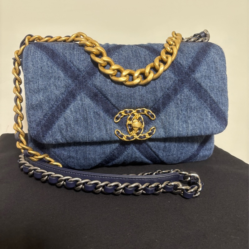 Chanel 丹寧牛仔19bag-1