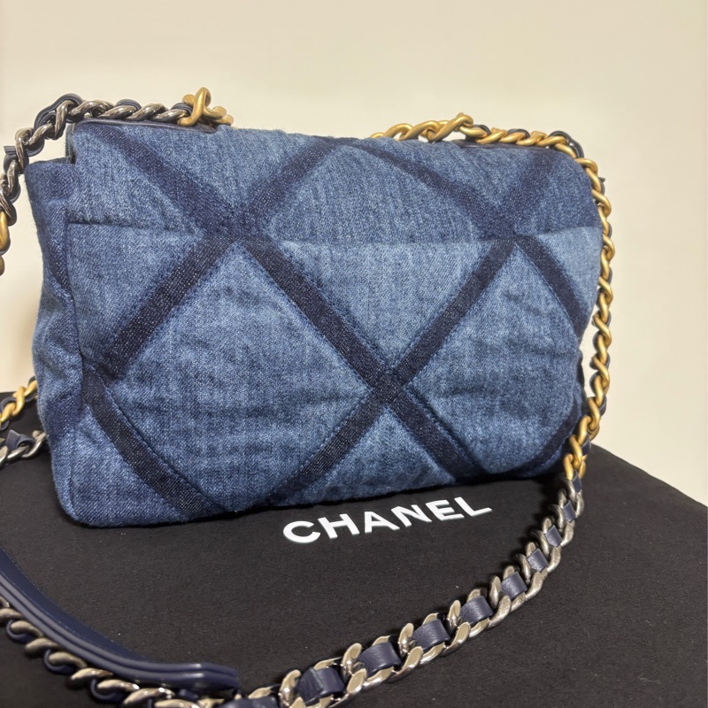Chanel 丹寧牛仔19bag-2