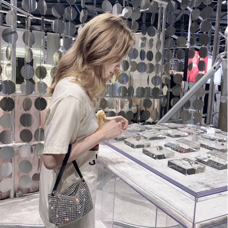 Alexander Wang heiress 水鑽包15.5*10 全新閒置配件塵袋盒子-0